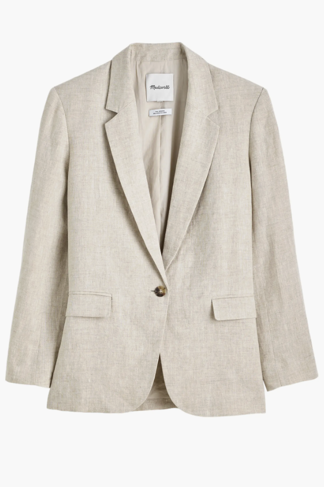 Madewell, The Mercer Linen Relaxed Blazer