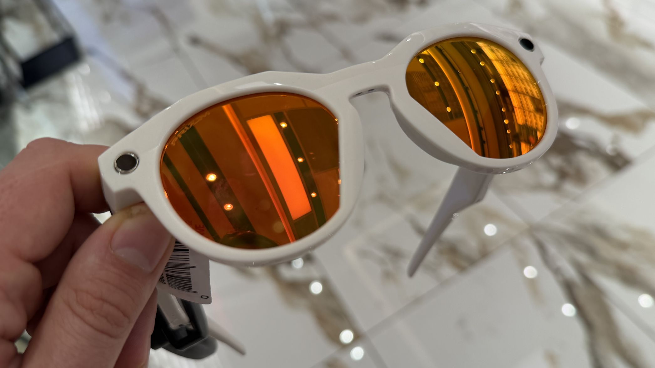 Hands-on image of Oakley Meta Glasses HSTN