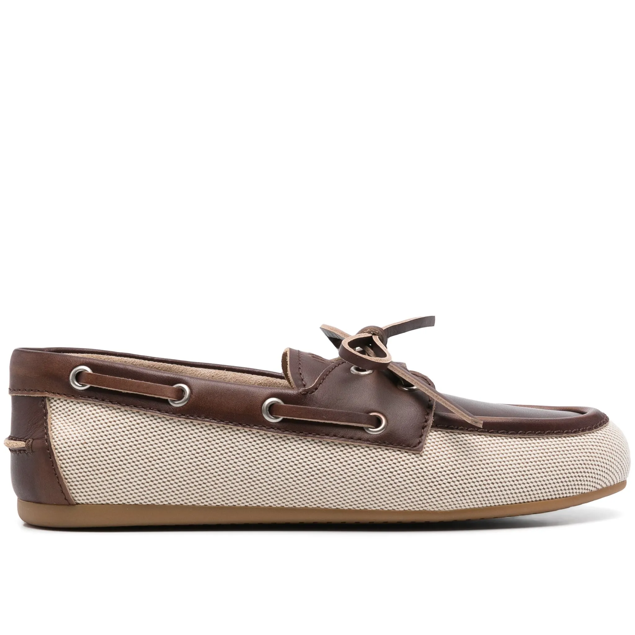 Miu Miu canvas deck shoes