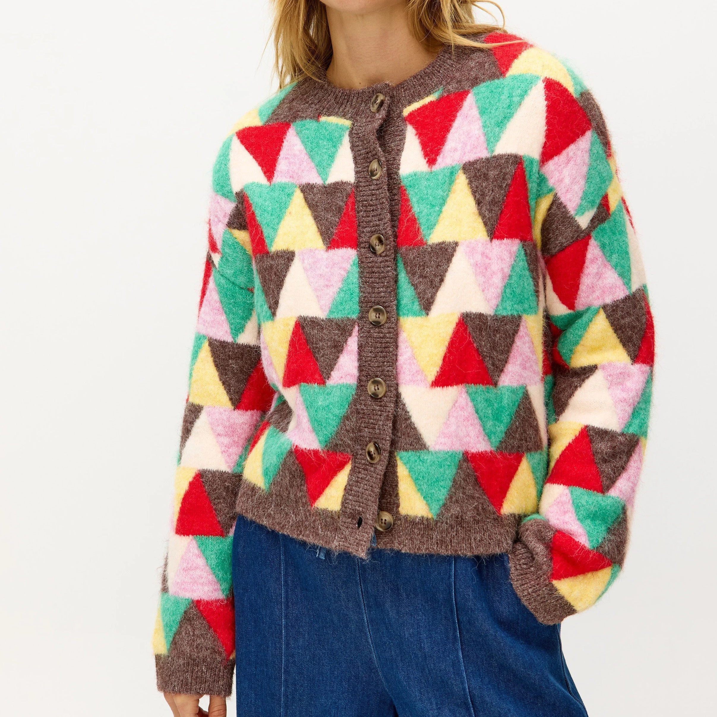 Oliver Bonas multi-coloured cardigan knit