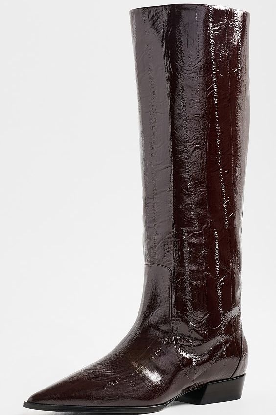 Aero 25 Boots - Brown Eel Printed Leather