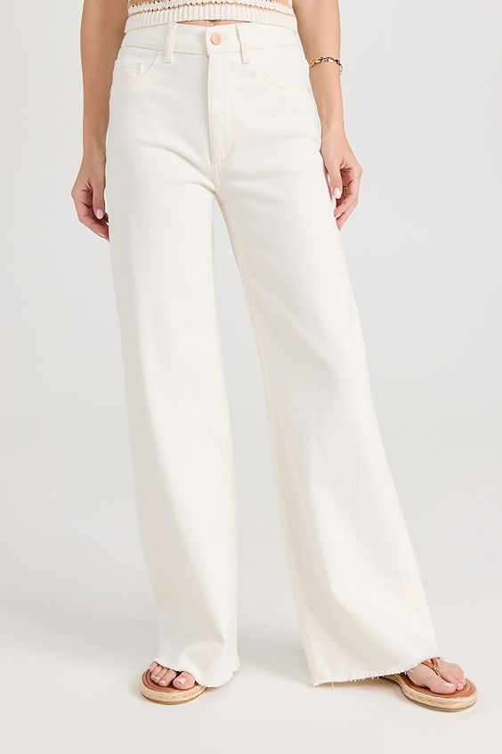 Dl1961 Hepburn Wide Leg High Rise Jeans