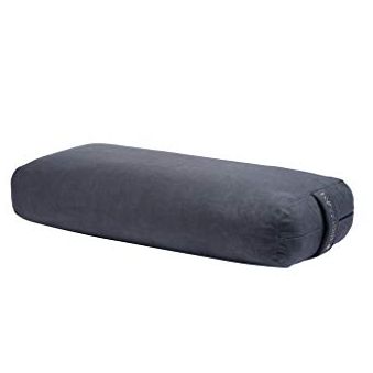 Manduka Enlight Bolster Pillow - Yoga Pillow With Machine Washable Microfiber Cover, Curved Design for Optimal Workout and Meditation Support, Yoga and Pilates Equipment