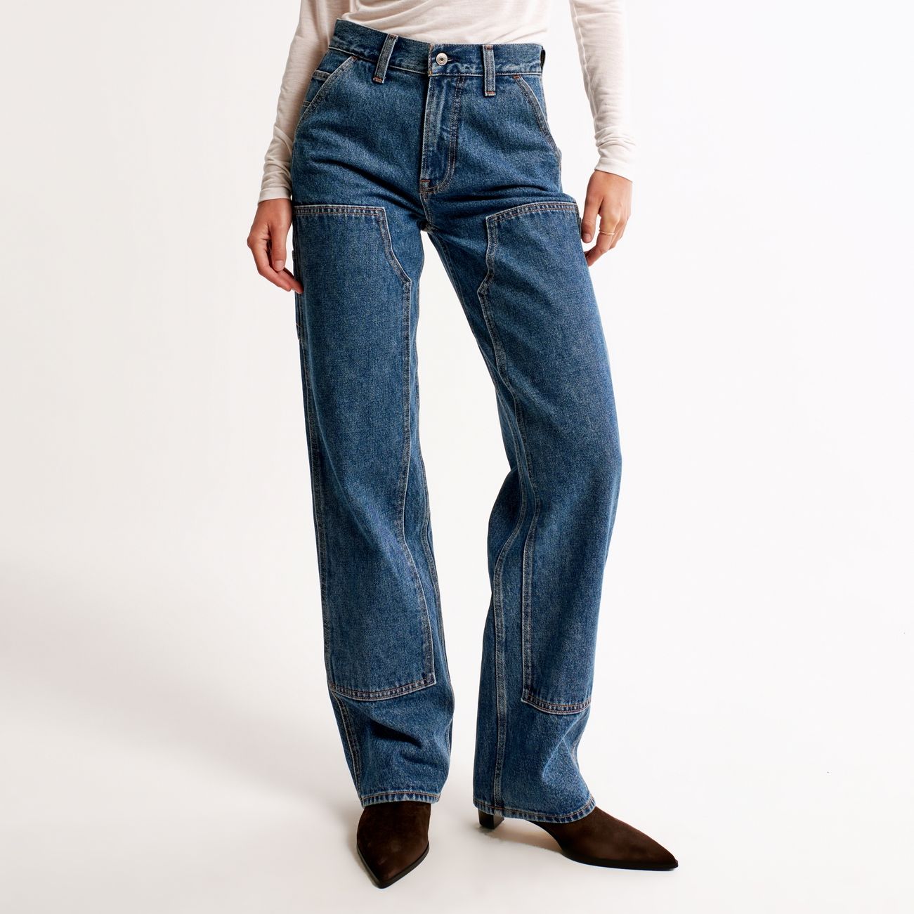 Abercrombie & Fitch Mid-Rise Slouchy Jeans