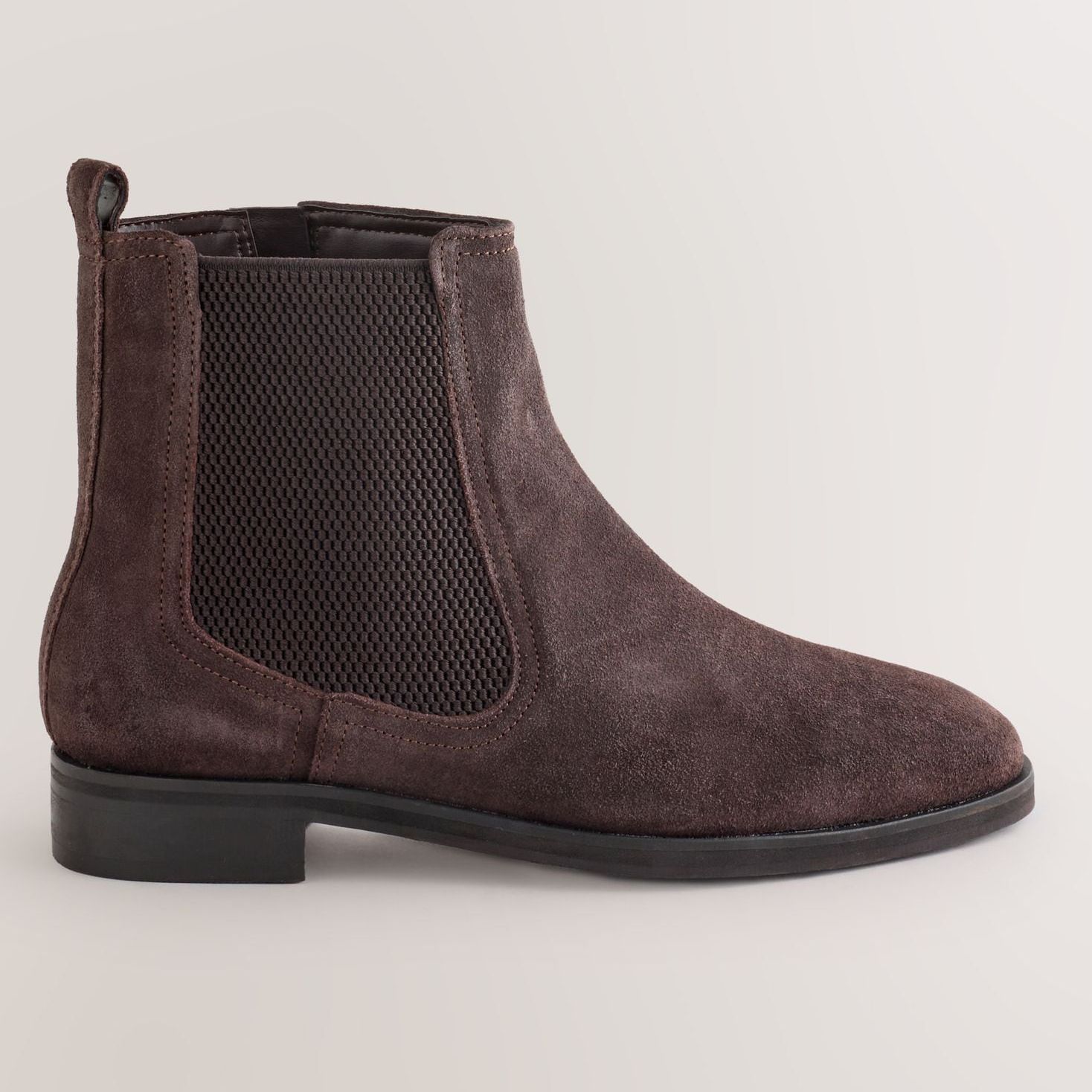 Chocolate Brown Suede Standard/wide Fit Forever Comfort&amp;reg; Chelsea Ankle Boots - Size 3 Eu 35.5