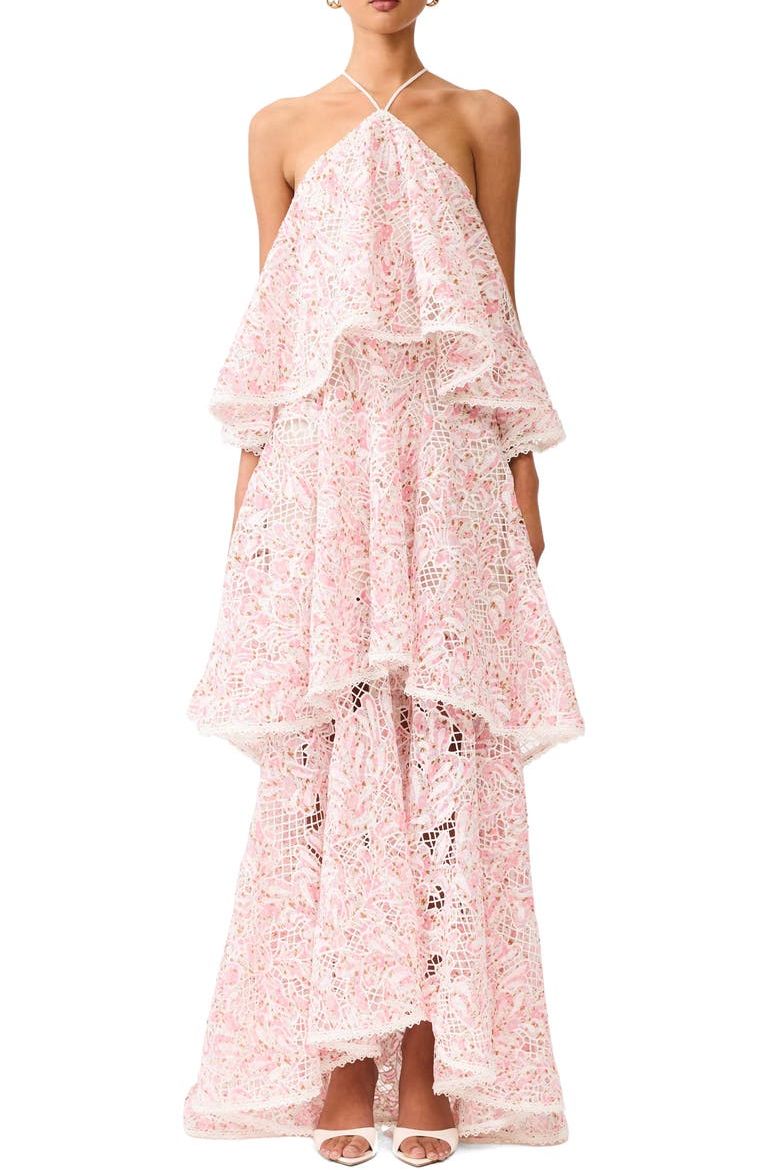 Valencia Floral Tiered Gown