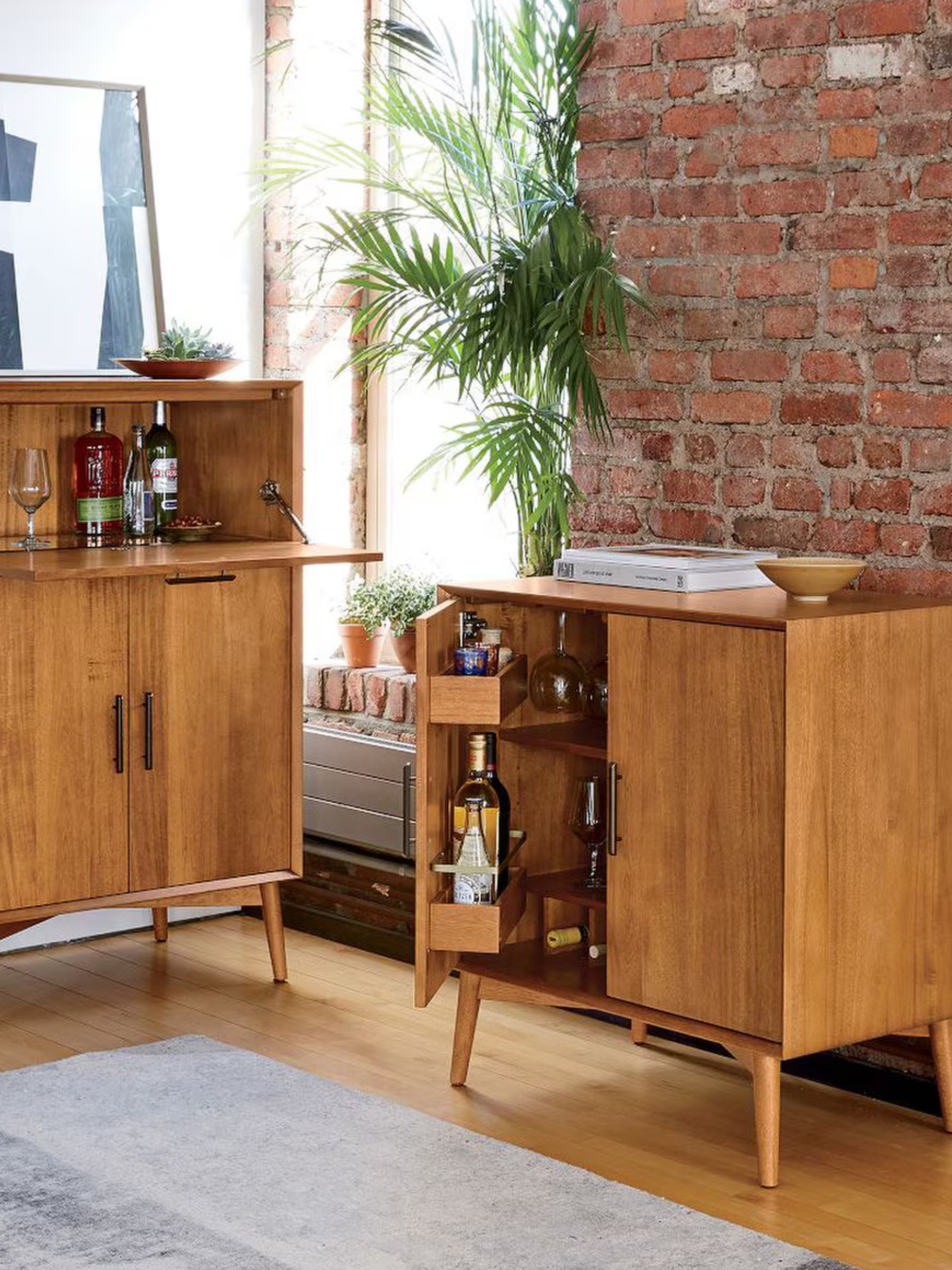westelm, Mid-Century Modern Bar Cabinet