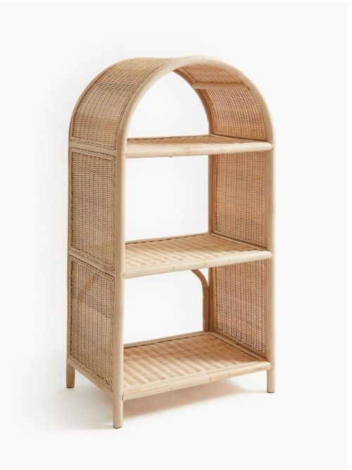Rattan Floor Shelf