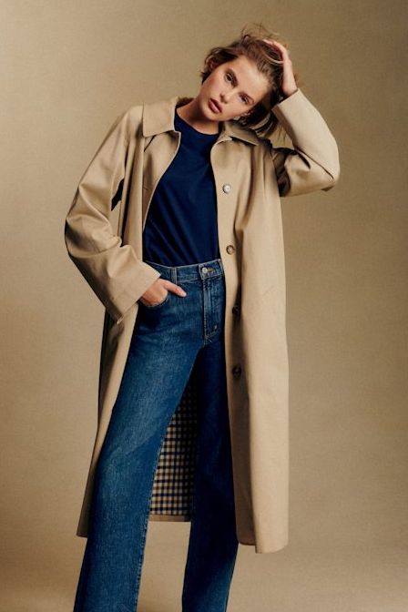 Clyde Coat - Light Beige - Organic Cotton - S&amp;eacute;zane