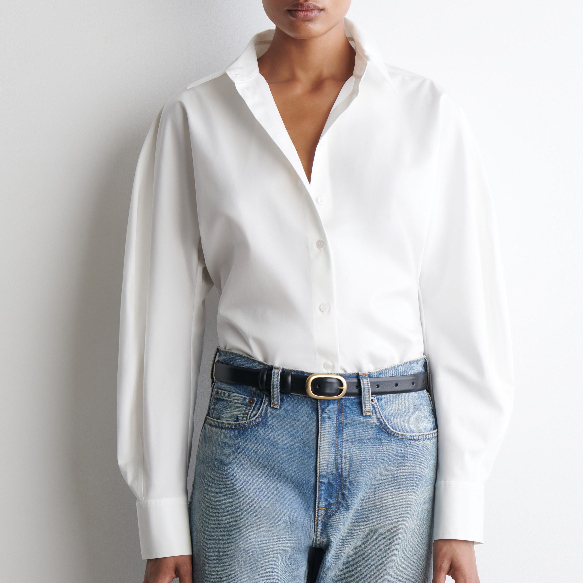 Rounded Pima Cotton Shirt