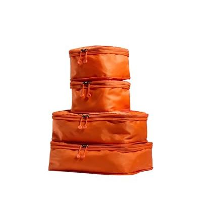 Antler - Compression Packing Cubes, Set of 4 Essential Packing Cubes for Suitcases and Backpacks - Holiday, Travel &amp;amp; Accessories Organiser, Easy Clothes and Shoe Storage - Coral