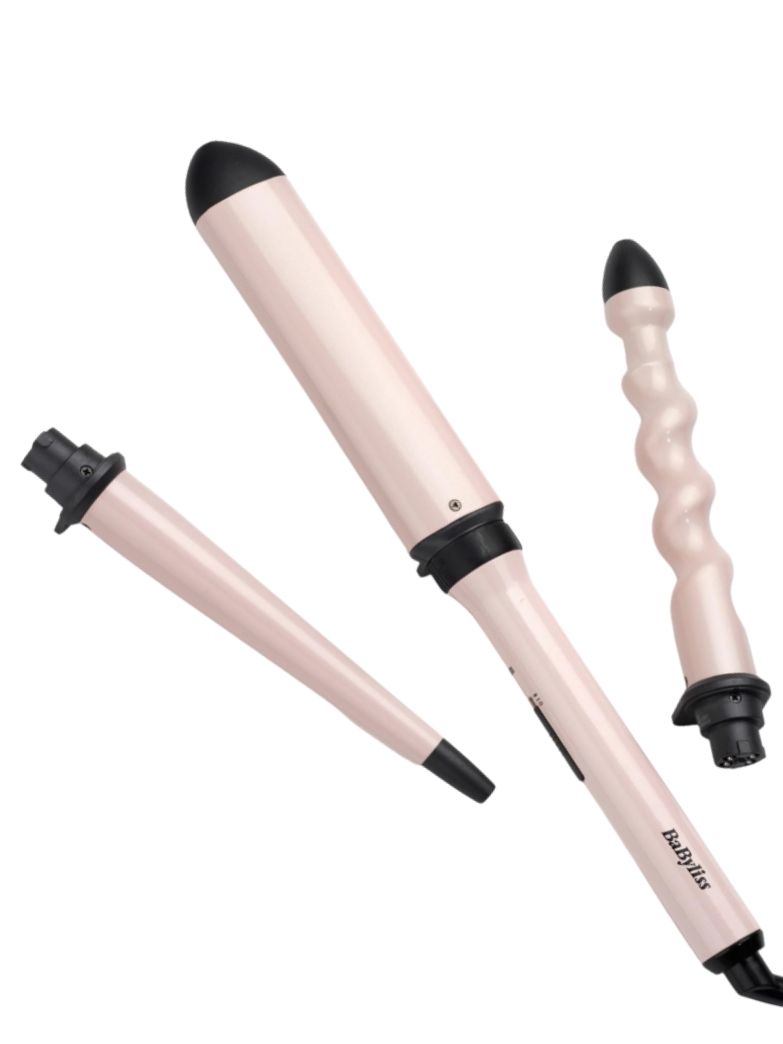A product shot of the BaByliss Curl and Wave Trio Styler, on a white background