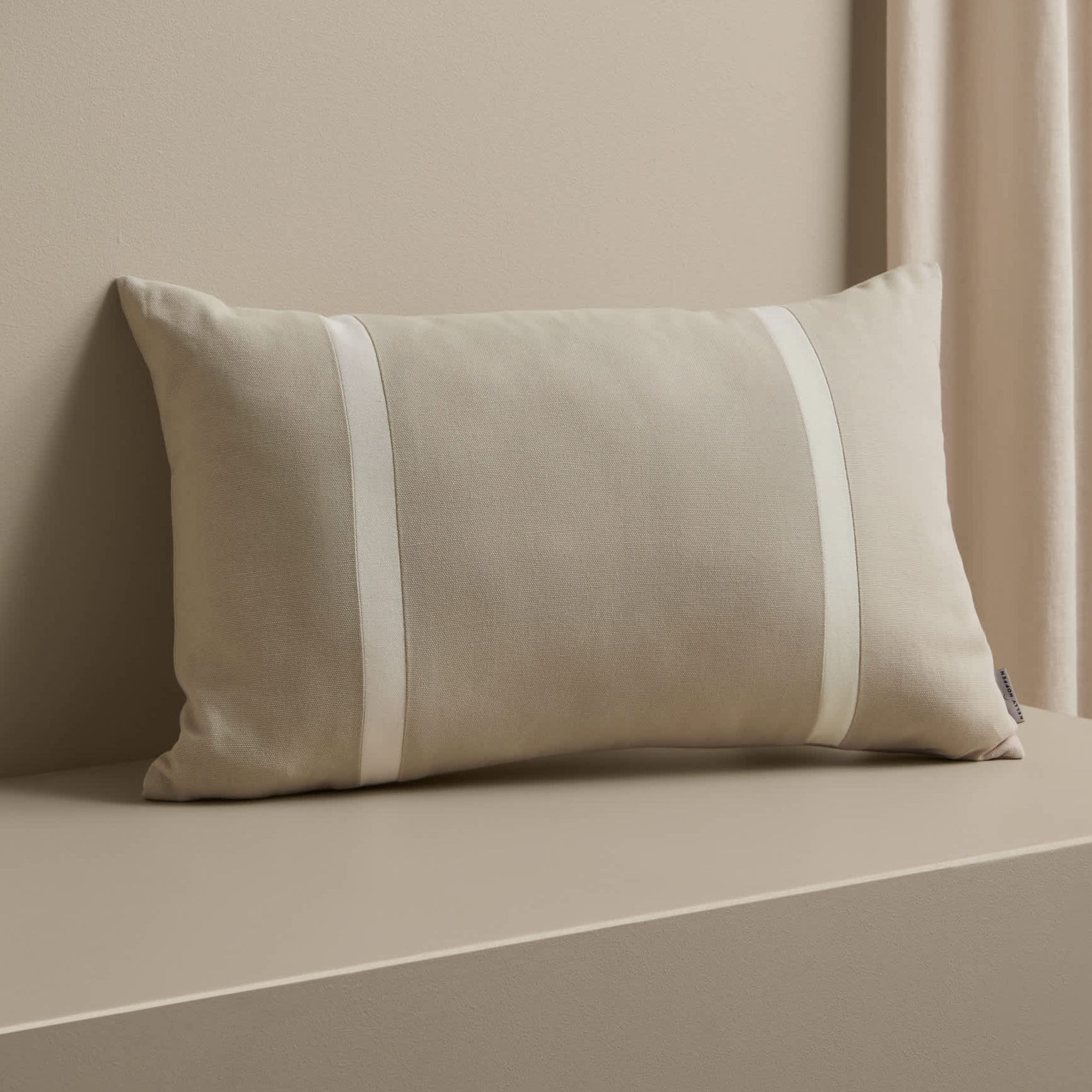 Pure Cotton Double Stripe Bolster Cushion