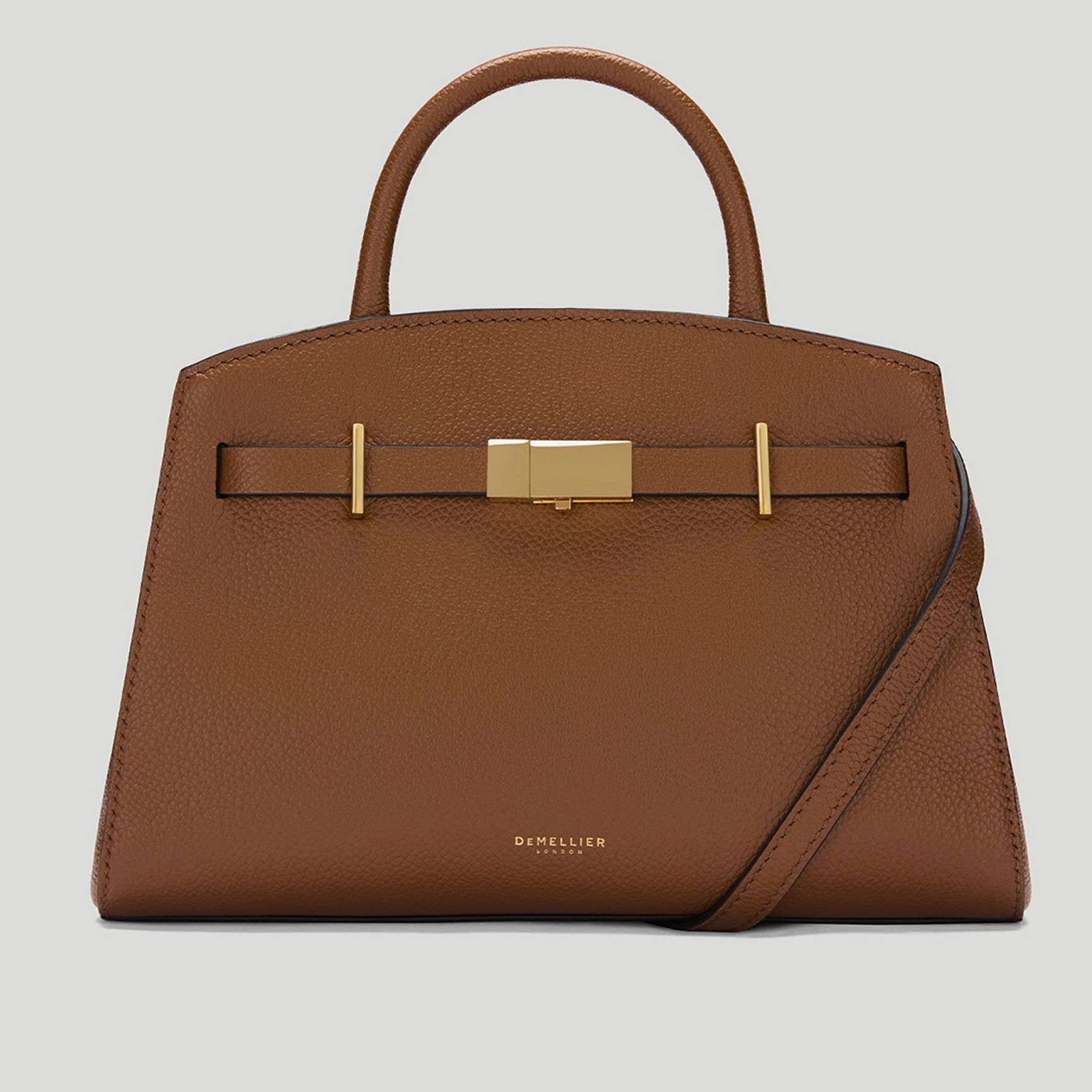 The Small Hudson | Tan Small Grain | Demellier