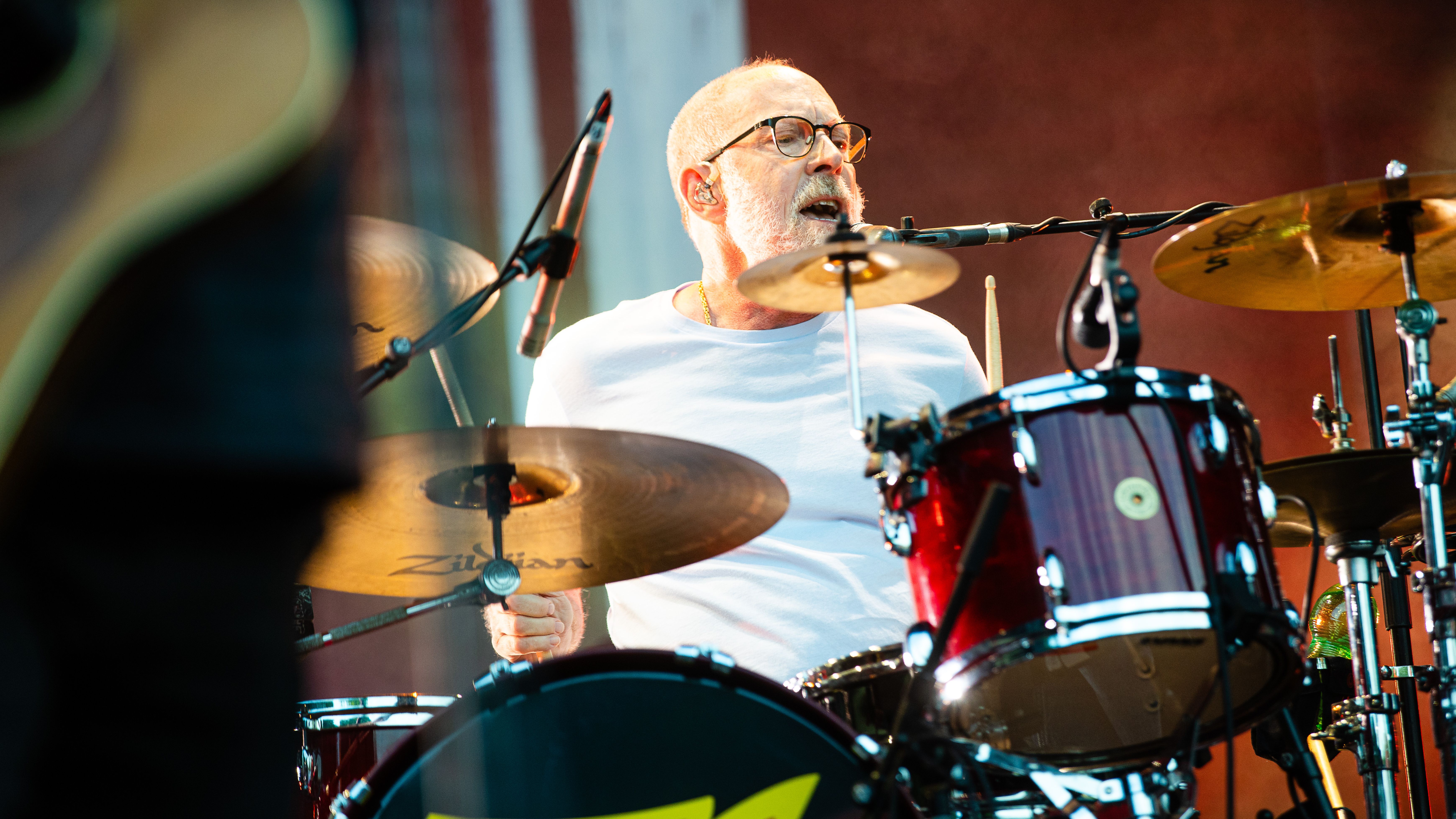 BERLIN, GERMANY - JUNE 30: Drummer David Lovering of the band Pixies performs live on stage during a concert at Zitadelle Spandau on June 30, 2026 in Berlin, Germany. (Photo by Rainer Keuenhof/Redferns)