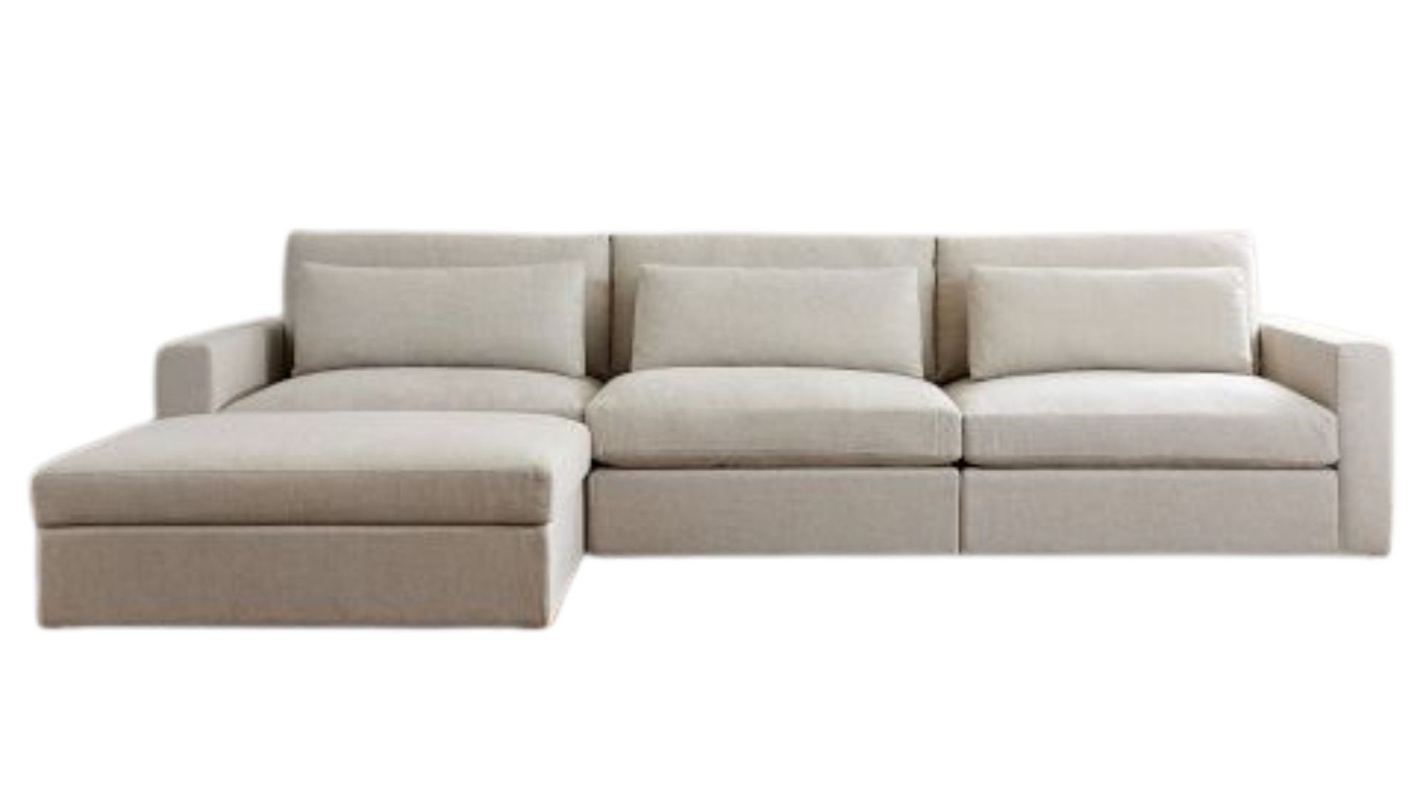 Pottery Barn, Westwood Square Arm Modular Chaise Sectional