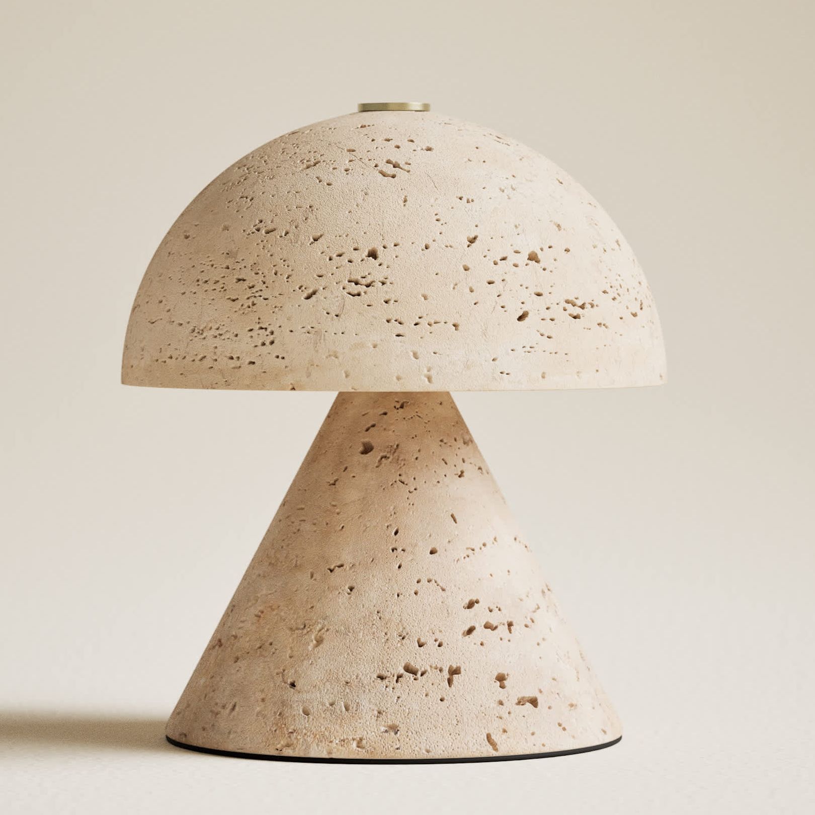 Rechargeable Small Tavertine Mushroom