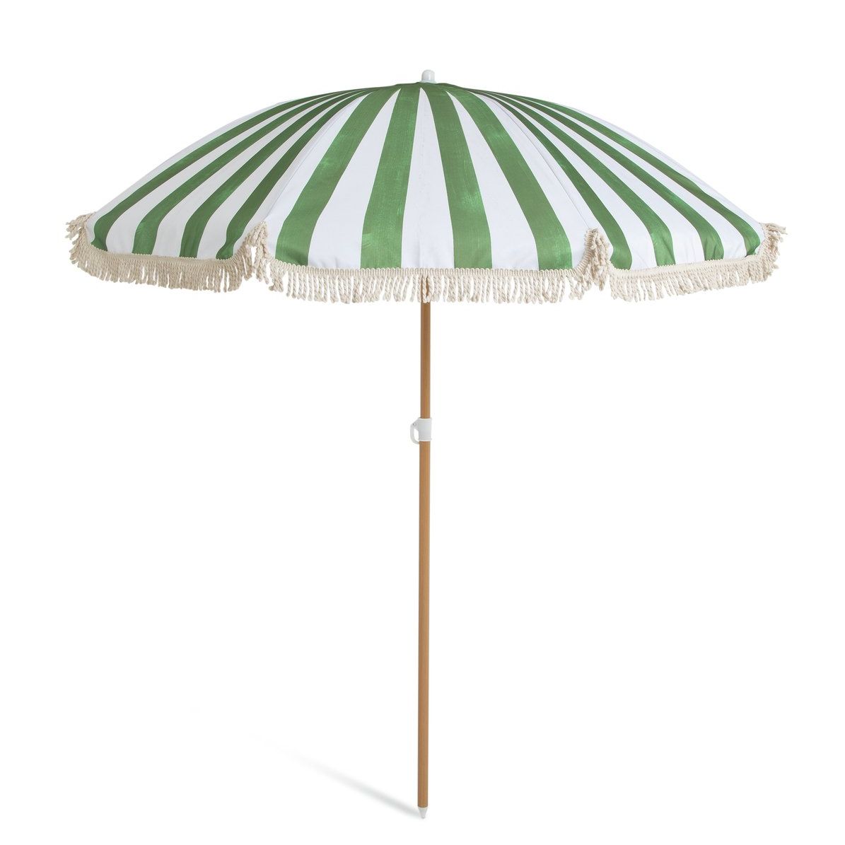 Habitat Sunbeam 1.6m Garden Parasol - Green &amp;amp; White