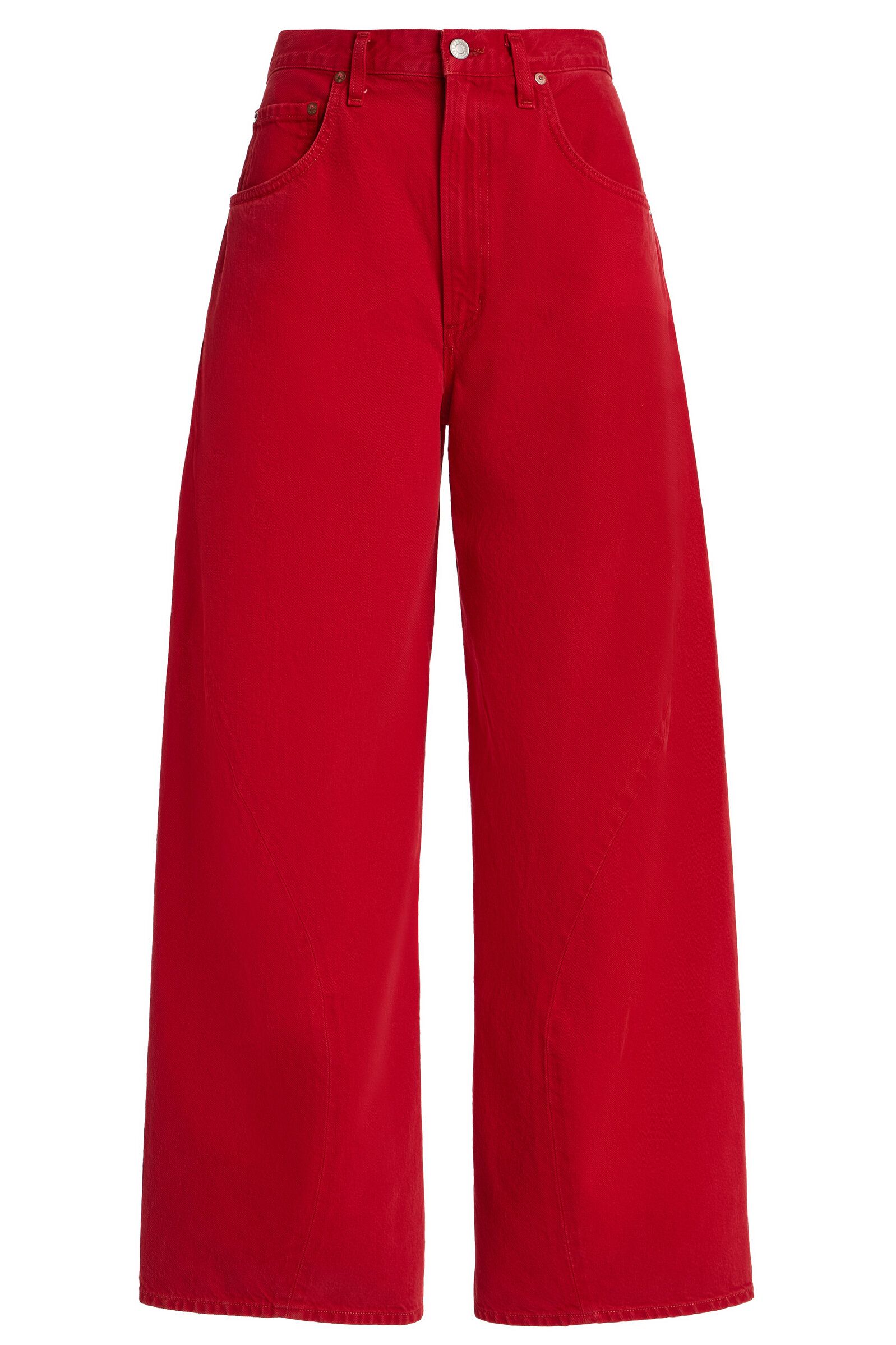 agolde red jeans