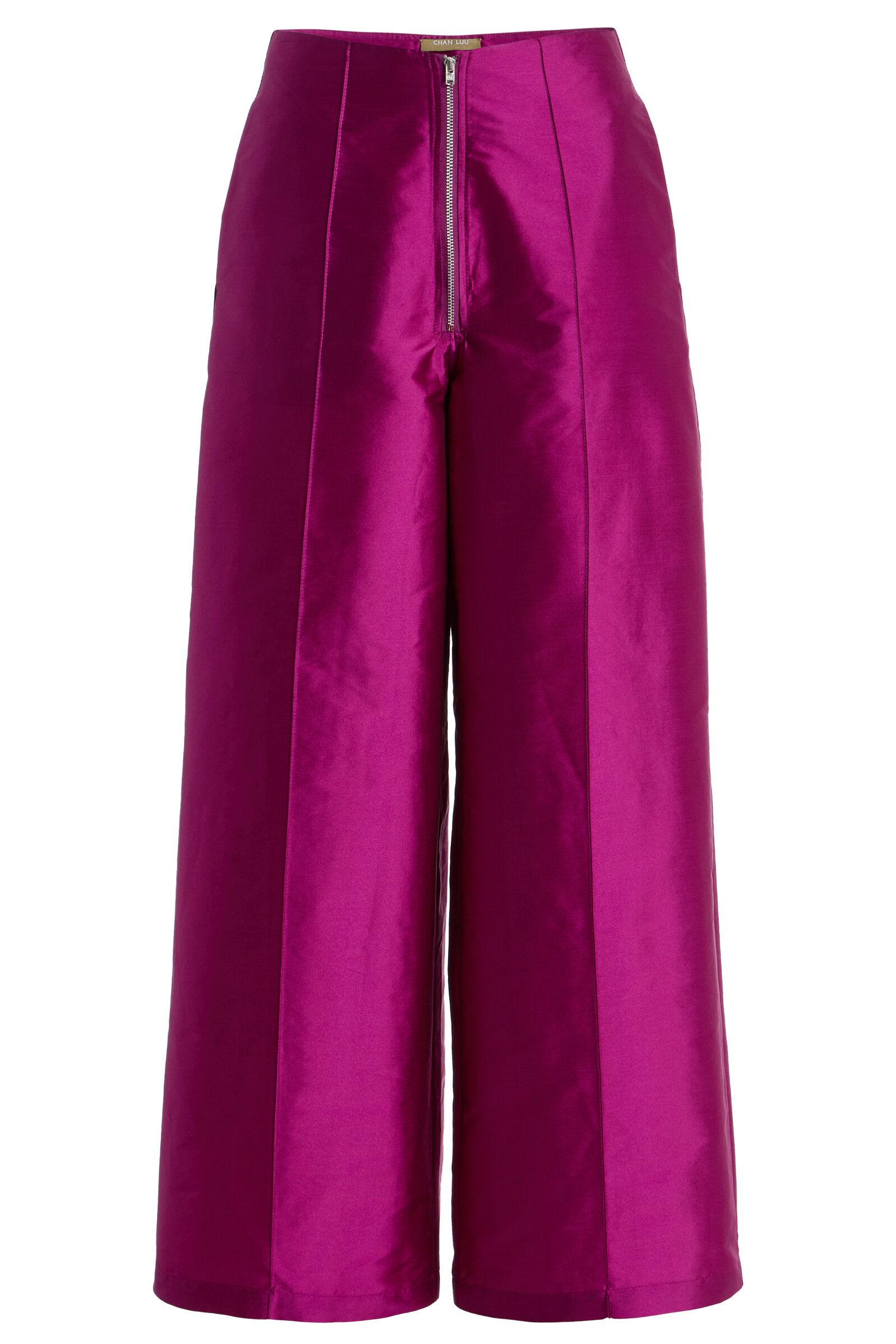 Techno Taffeta Front Zip Pants