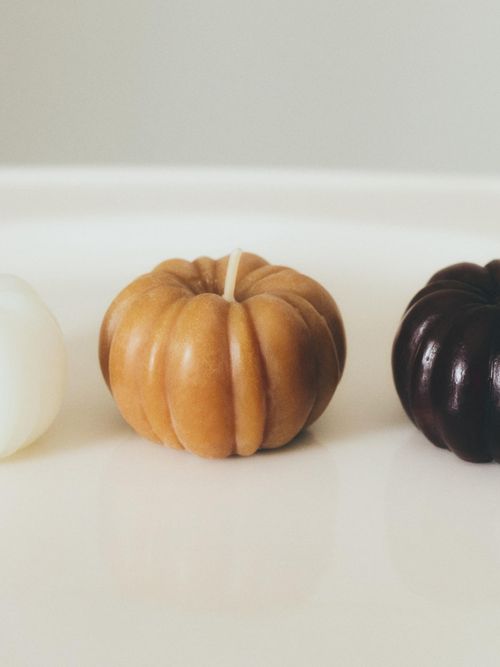 3-Pack Pumpkin-Shaped Candles