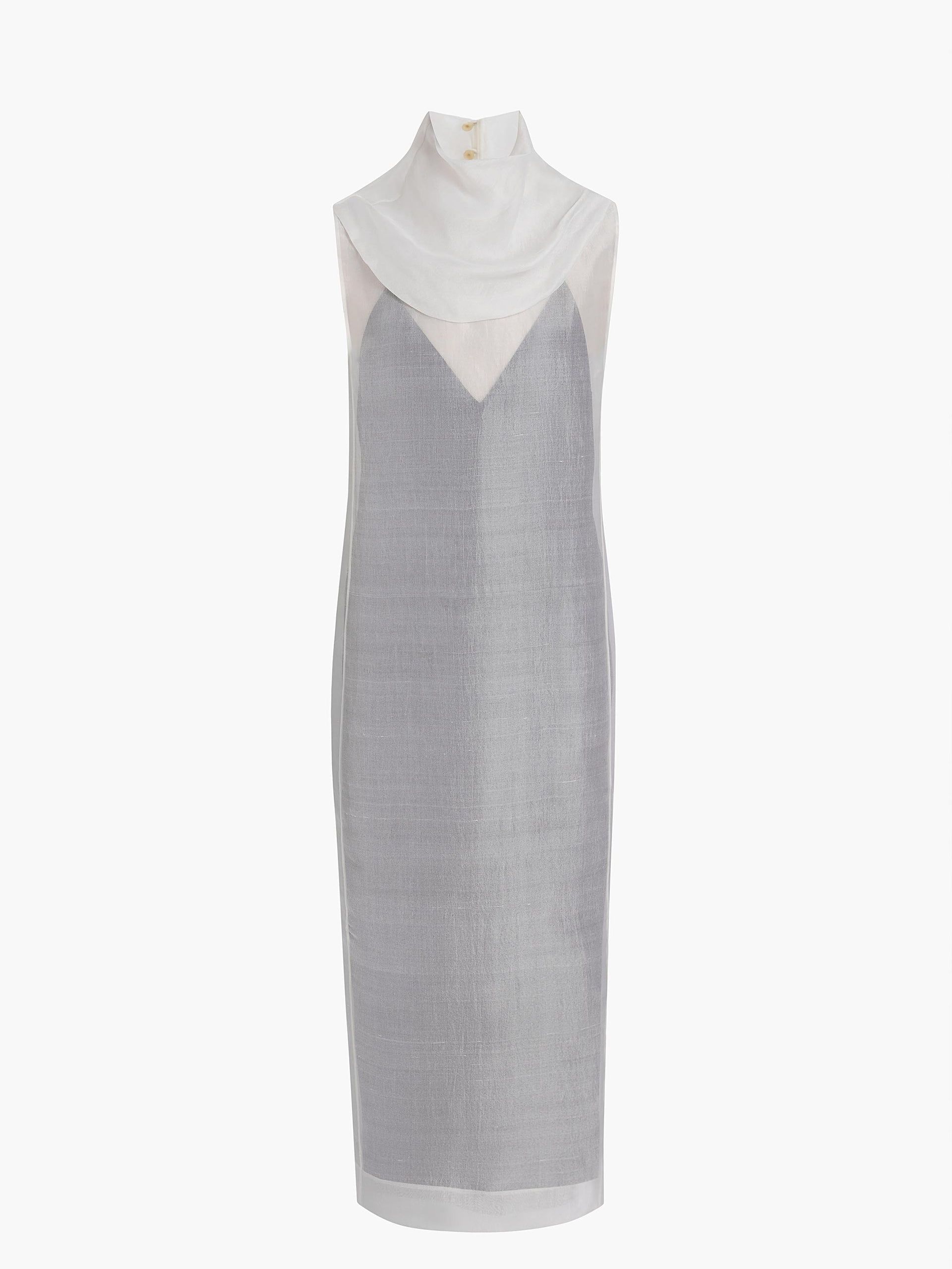 Elva Dress in Chalk - 0 / Chalk / 100%silk