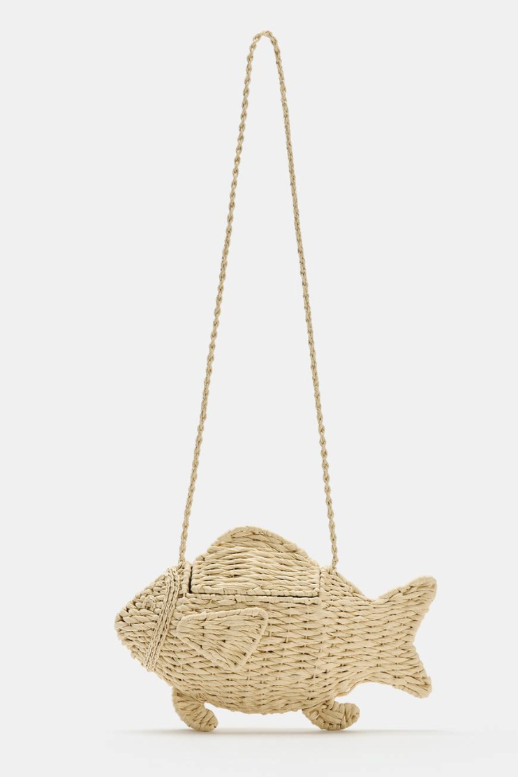 ZARA, Fish-Shaped Woven Effect Bag