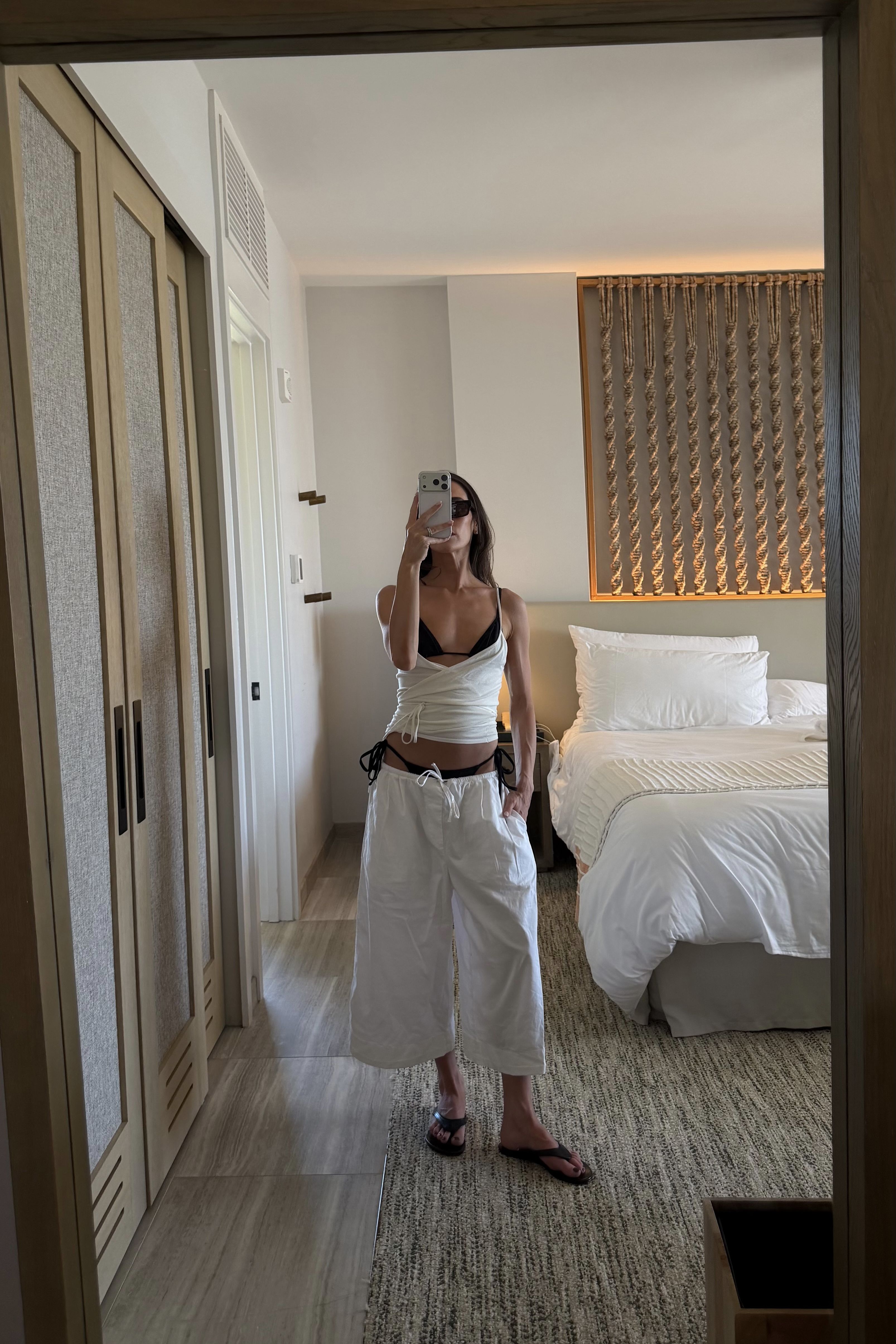 Kira Mackenzie Jackson now owns a capsule of pants she loves, like these white culottes