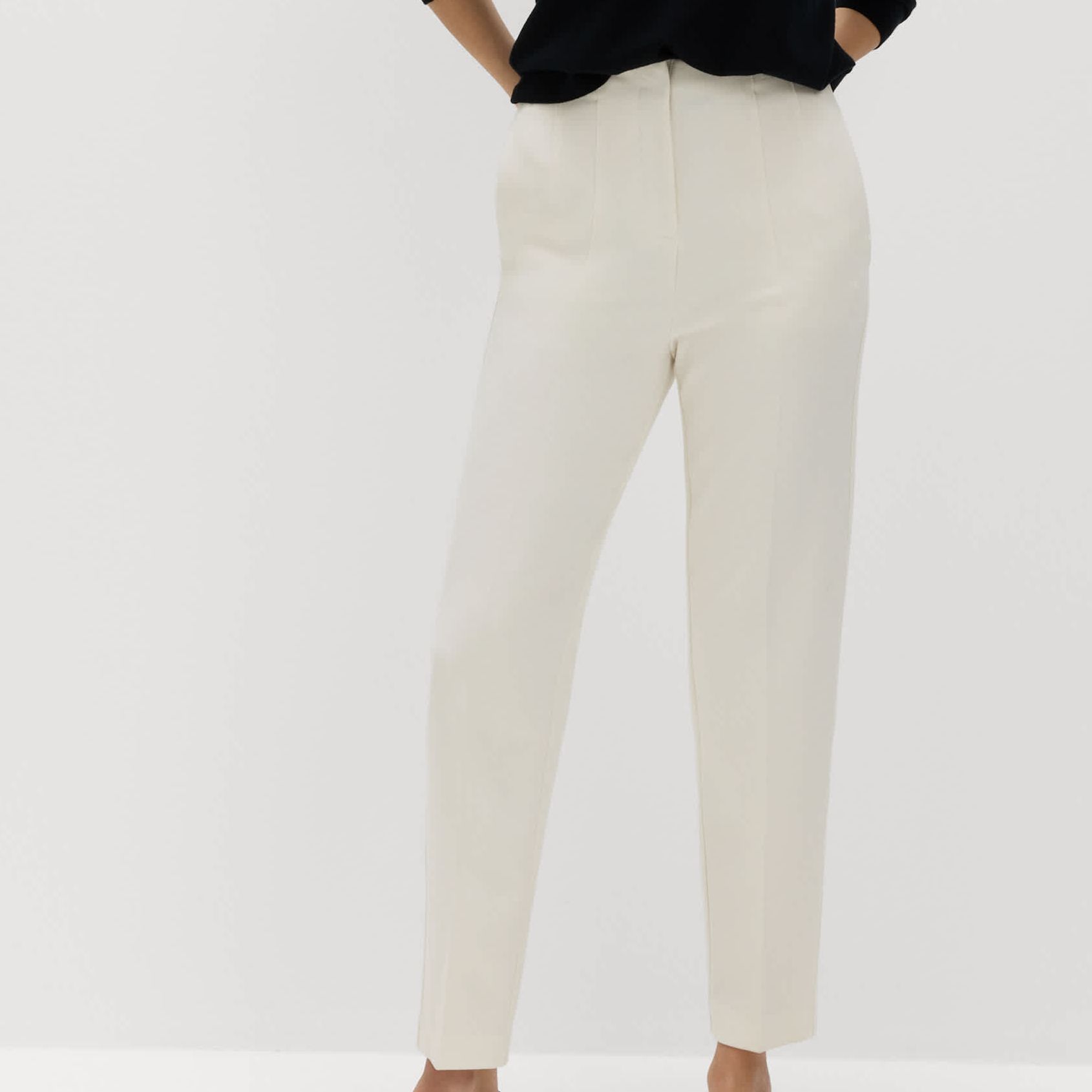 Tapered Ankle Grazer Trousers
