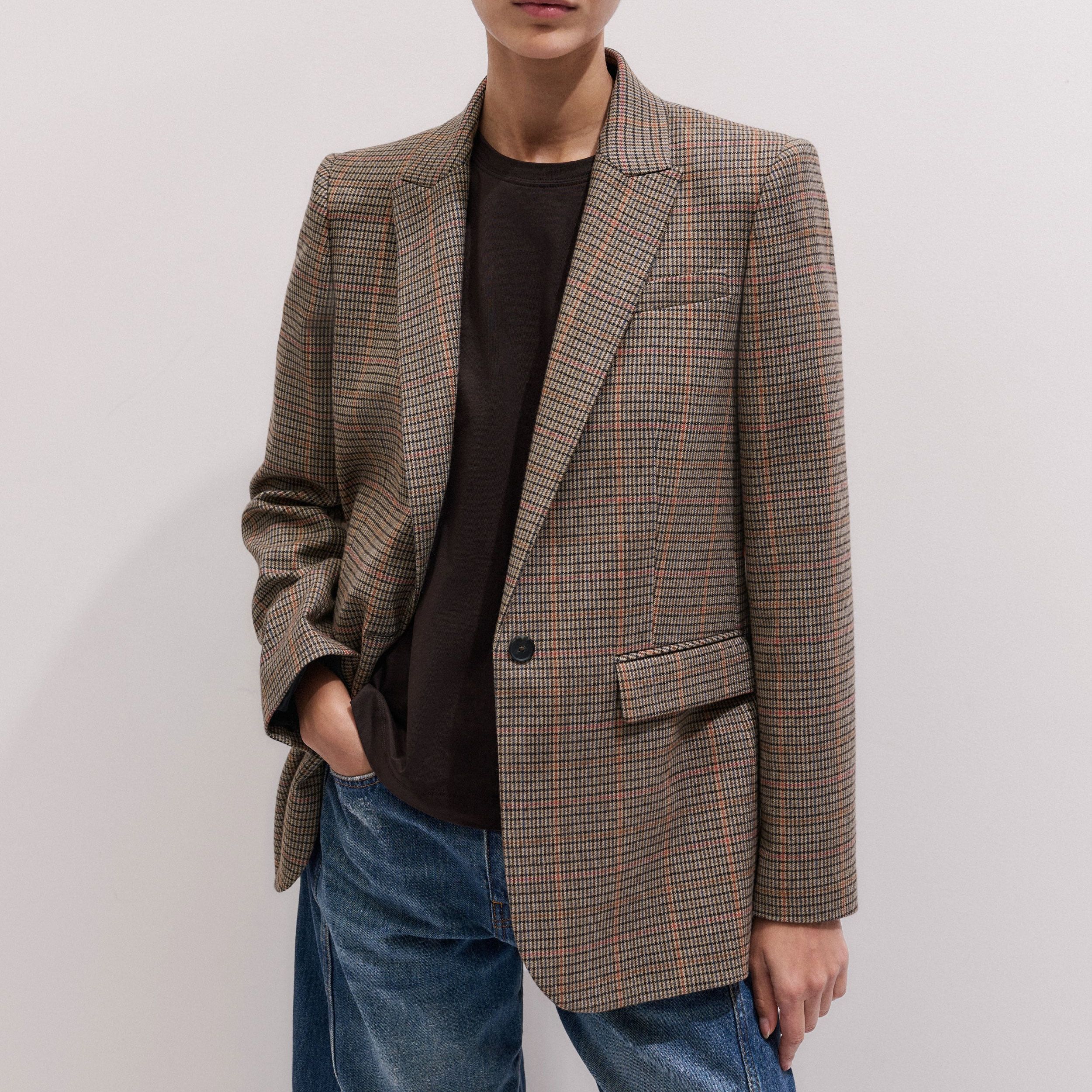 Sharp Shoulder Blazer