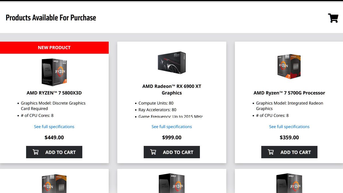 Radeon RX 6900 XT, Ryzen 7 5800X3D Are Available at MSRP | Tom's