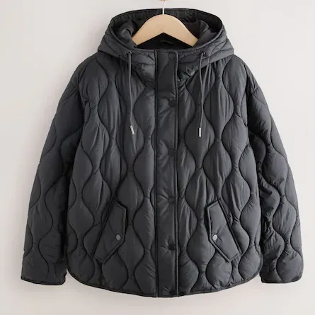 Next Black Lightweight Quilted Jacket