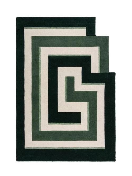 Maze Illusion Wool Rug