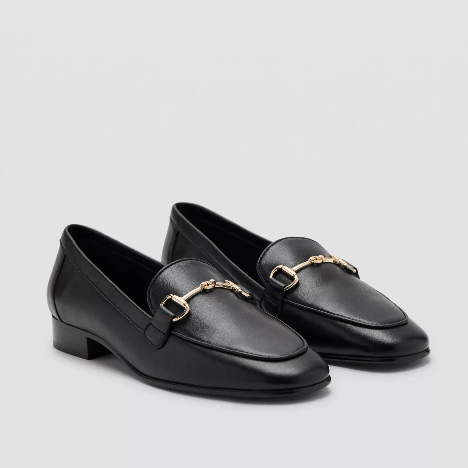 Leather Loafer With Buckle - Women | Mango United Kingdom