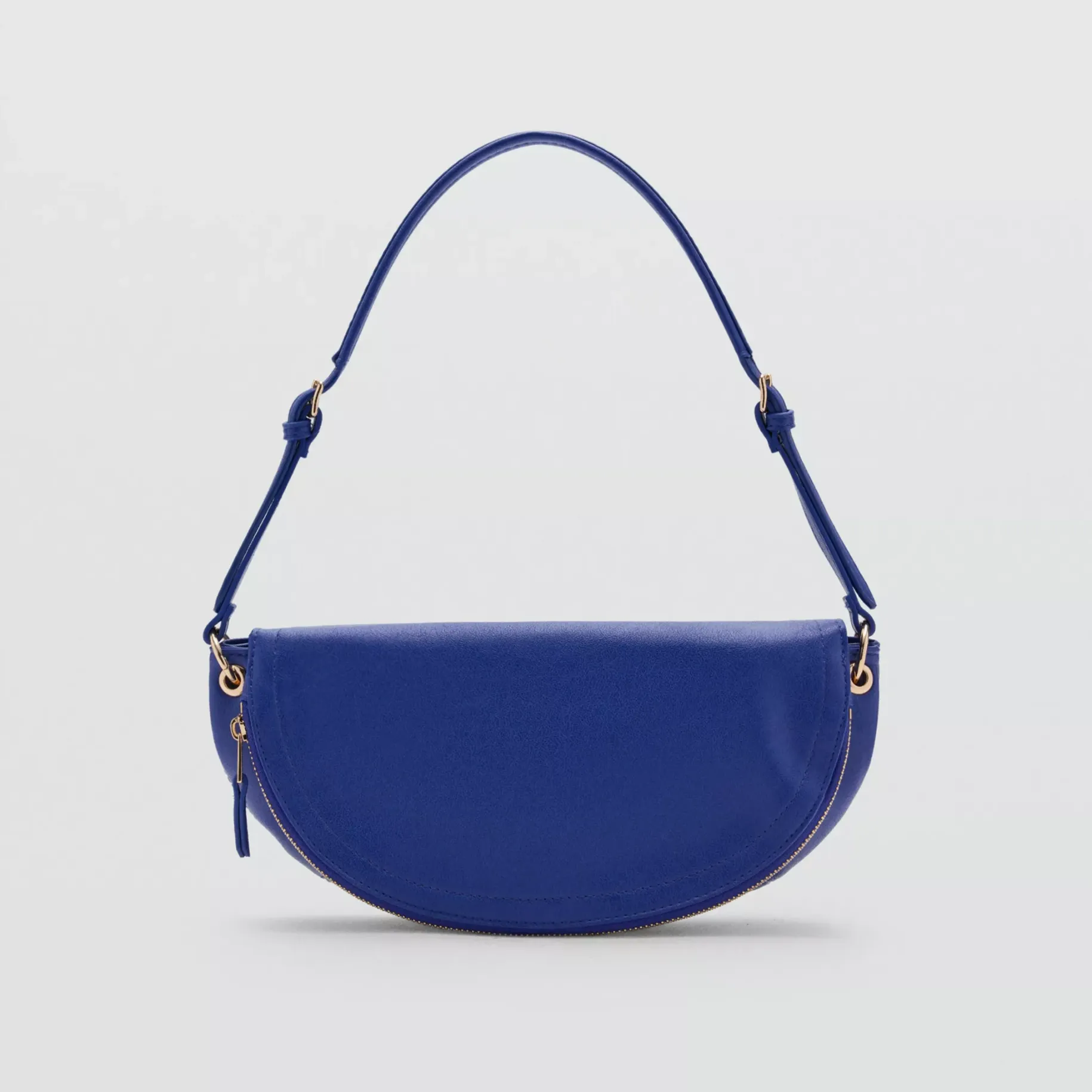 Semi-Circular Faux Leather Shoulder Bag - Women | Mango United Kingdom