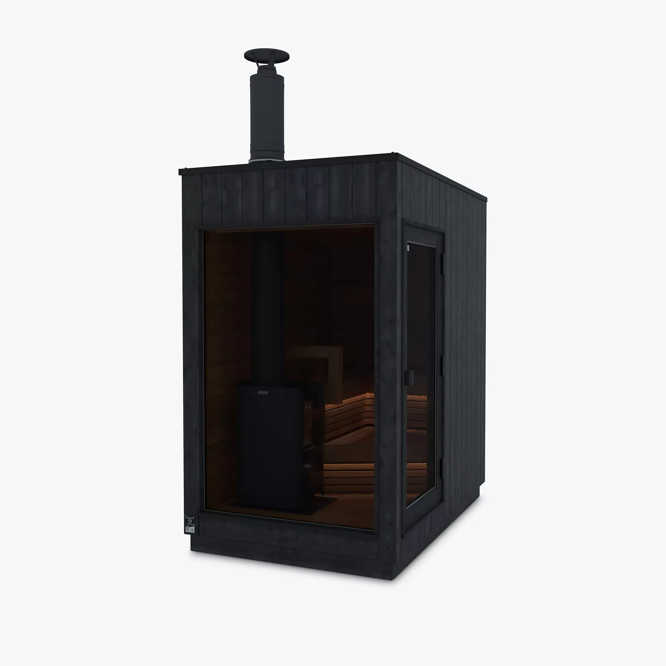 Kirami Finvision Wood-Fired Misty Sauna, Small, Black