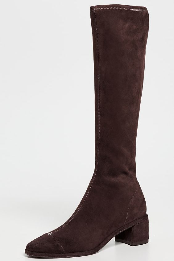 Knee High Boots 55mm - Dark Cocoa
