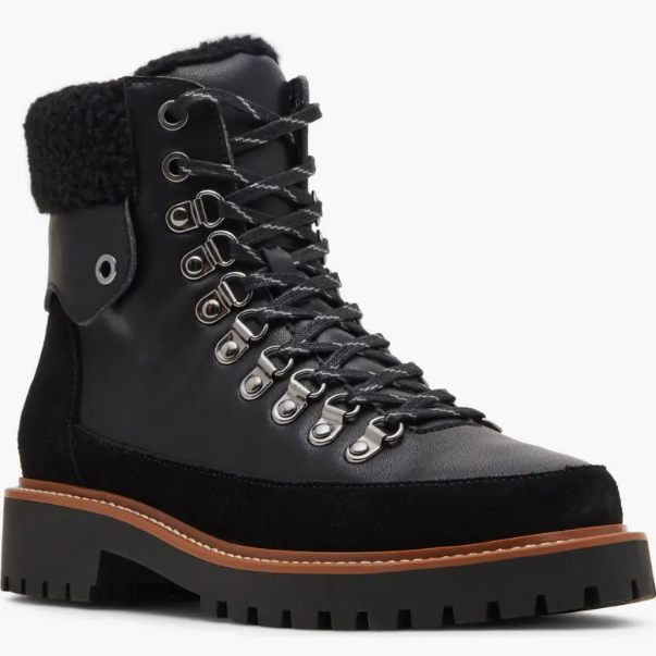 black winter boots