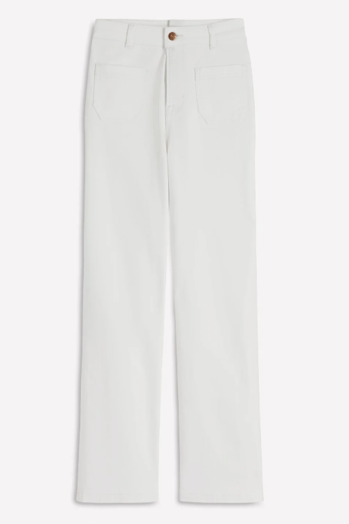 Boden, Straight Leg Pocket Jeans-White