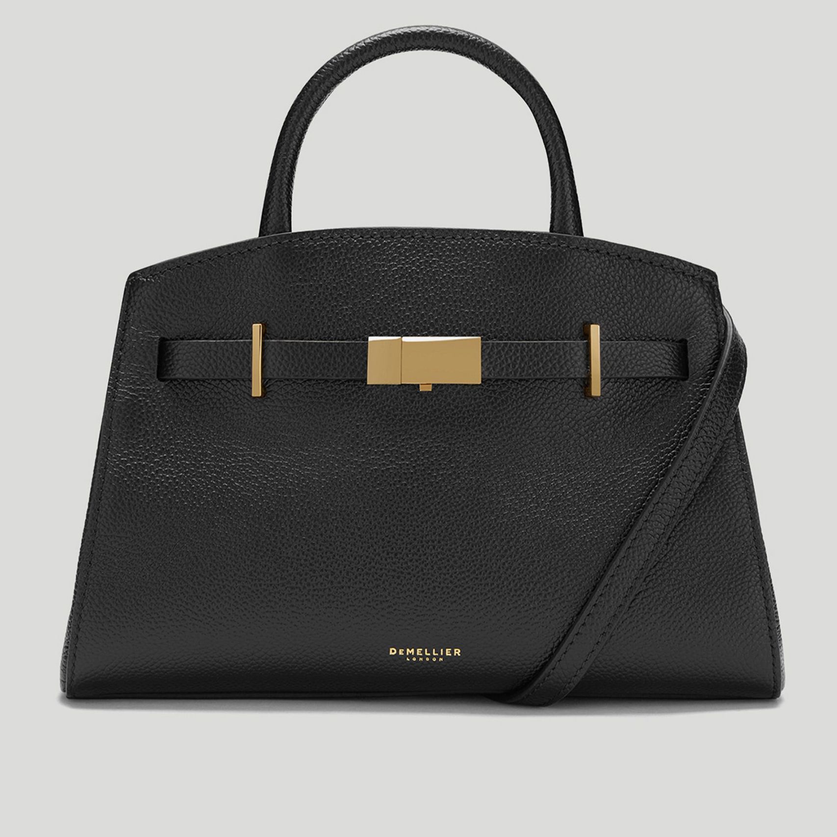 The Small Hudson | Black Small Grain | Demellier