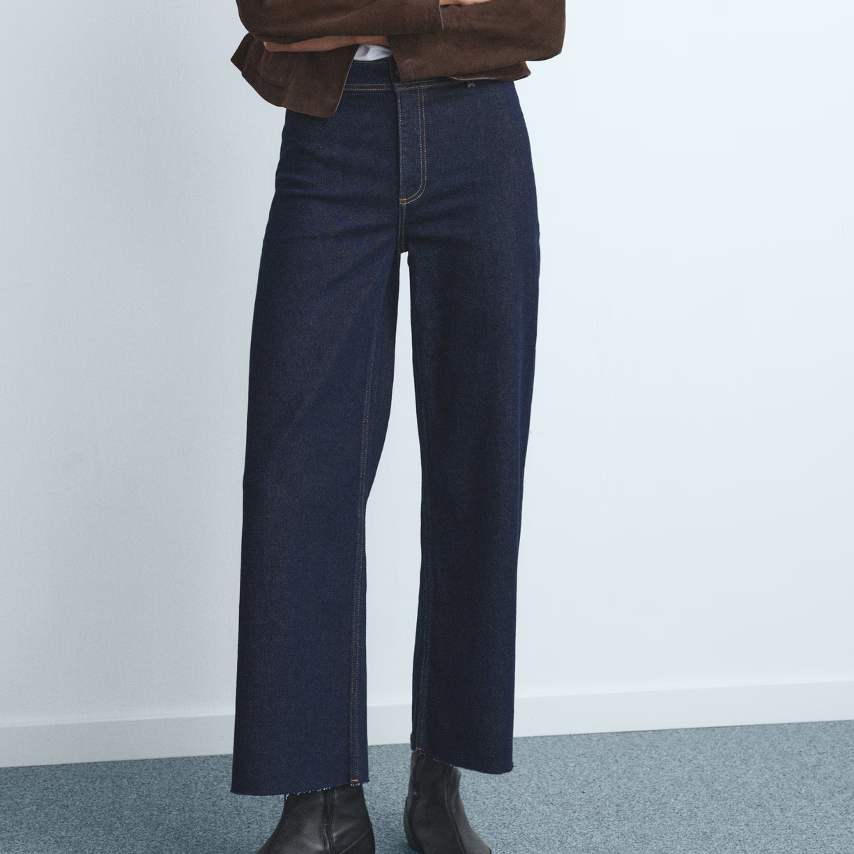 Mango ankle grazing jeans