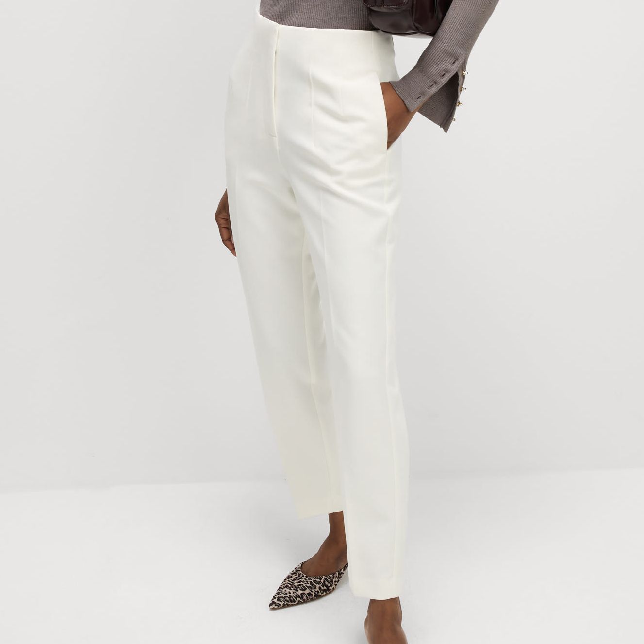 Tapered Ankle Grazer Trousers