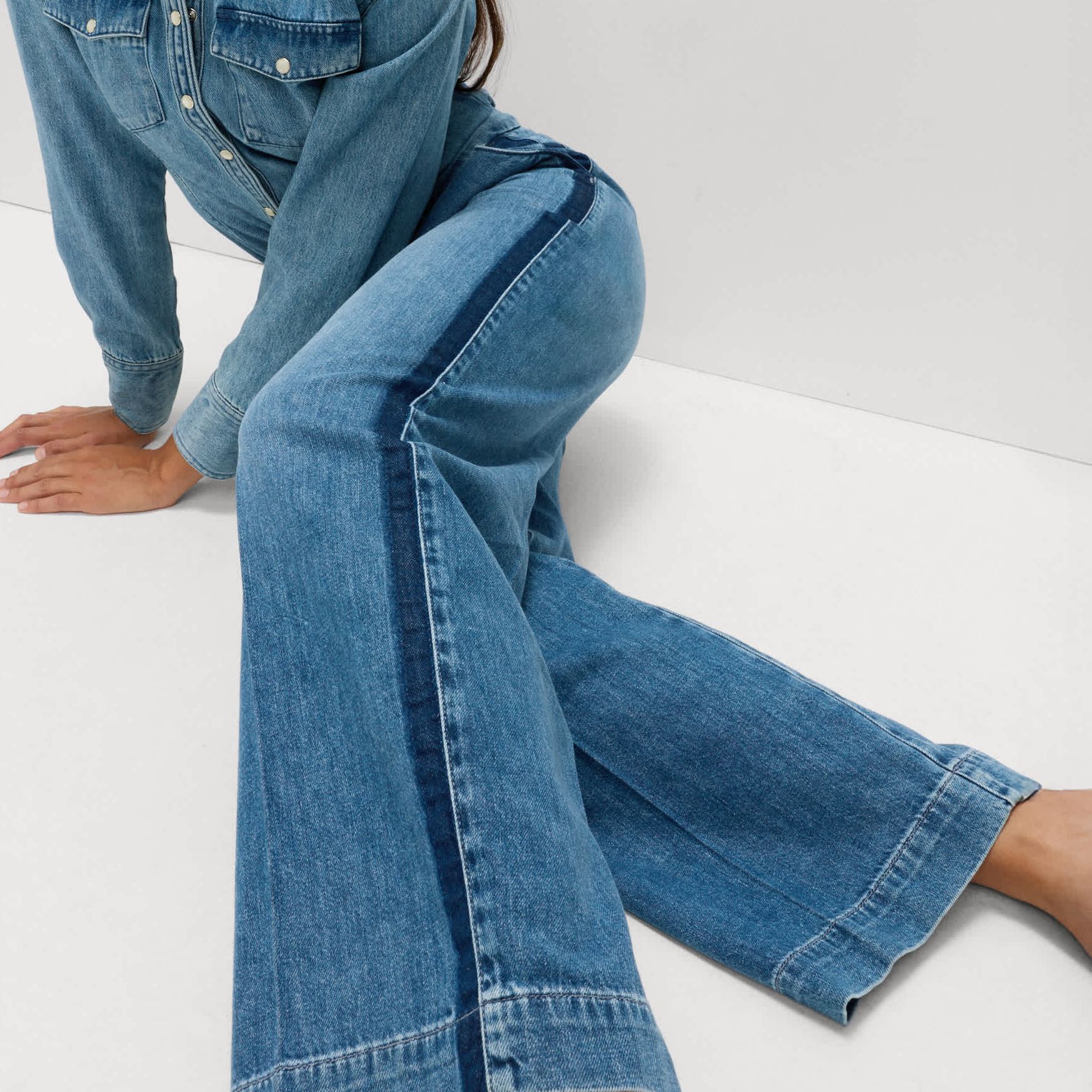 Premium High Rise Denim Trousers