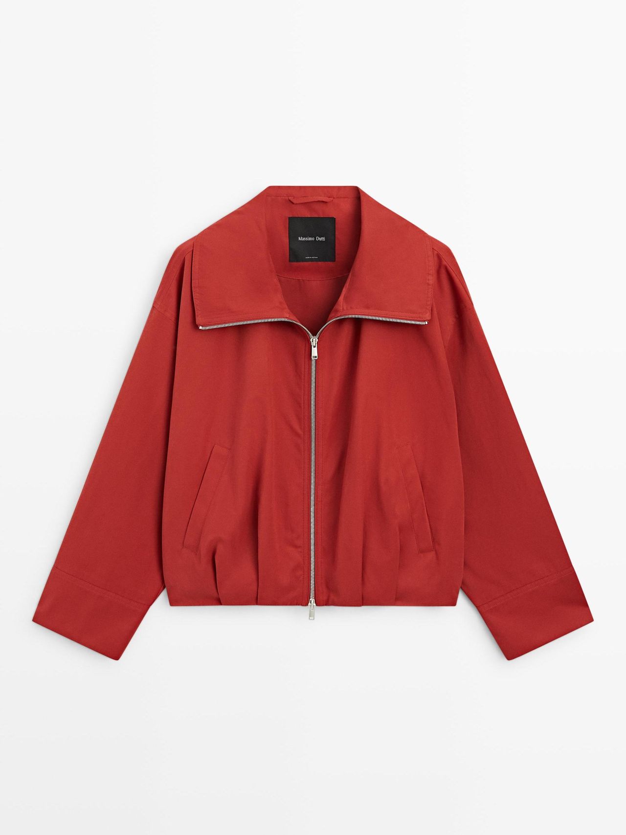 red bomber jacket