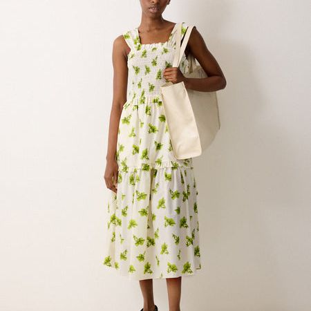Lily Smocked Dress | Green