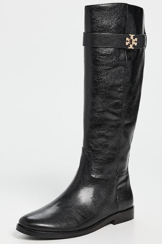 T Lock Riding Boots - Perfect Black