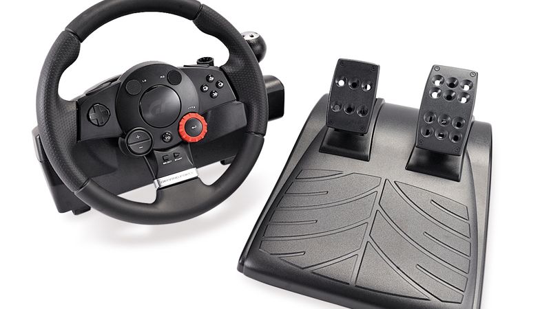 ●Logicool Driving Force GT+ソフト3本付き[#550] Logitech Racing Wheel Driving Force GT For PS3/PC Gran Turismo No