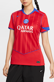 Paris Saint-Germain 2025/26 Stadium Third Women's Nike Dri-Fit Total 90 Soccer Replica Jersey - Global Red/sport Red/hyper Royal - Size Xs