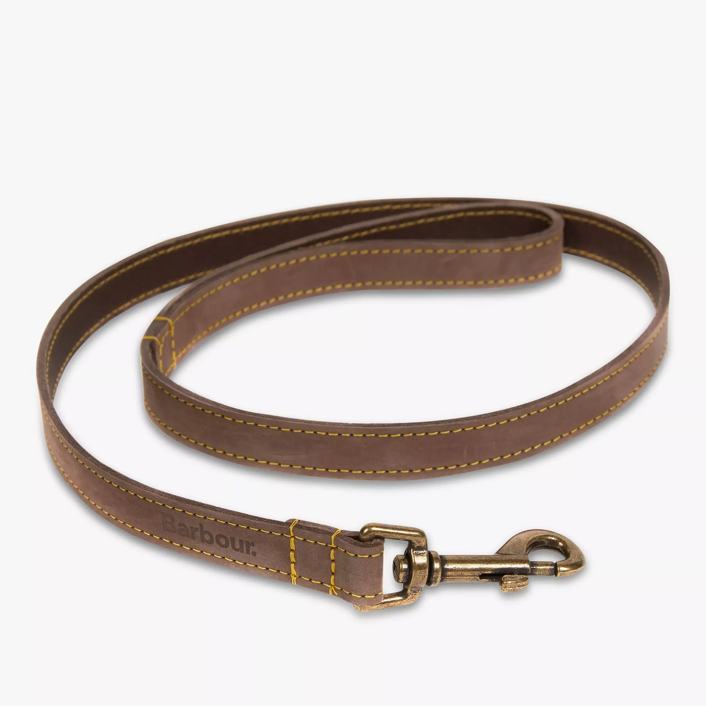 Barbour Leather Dog Lead, Mid Brown