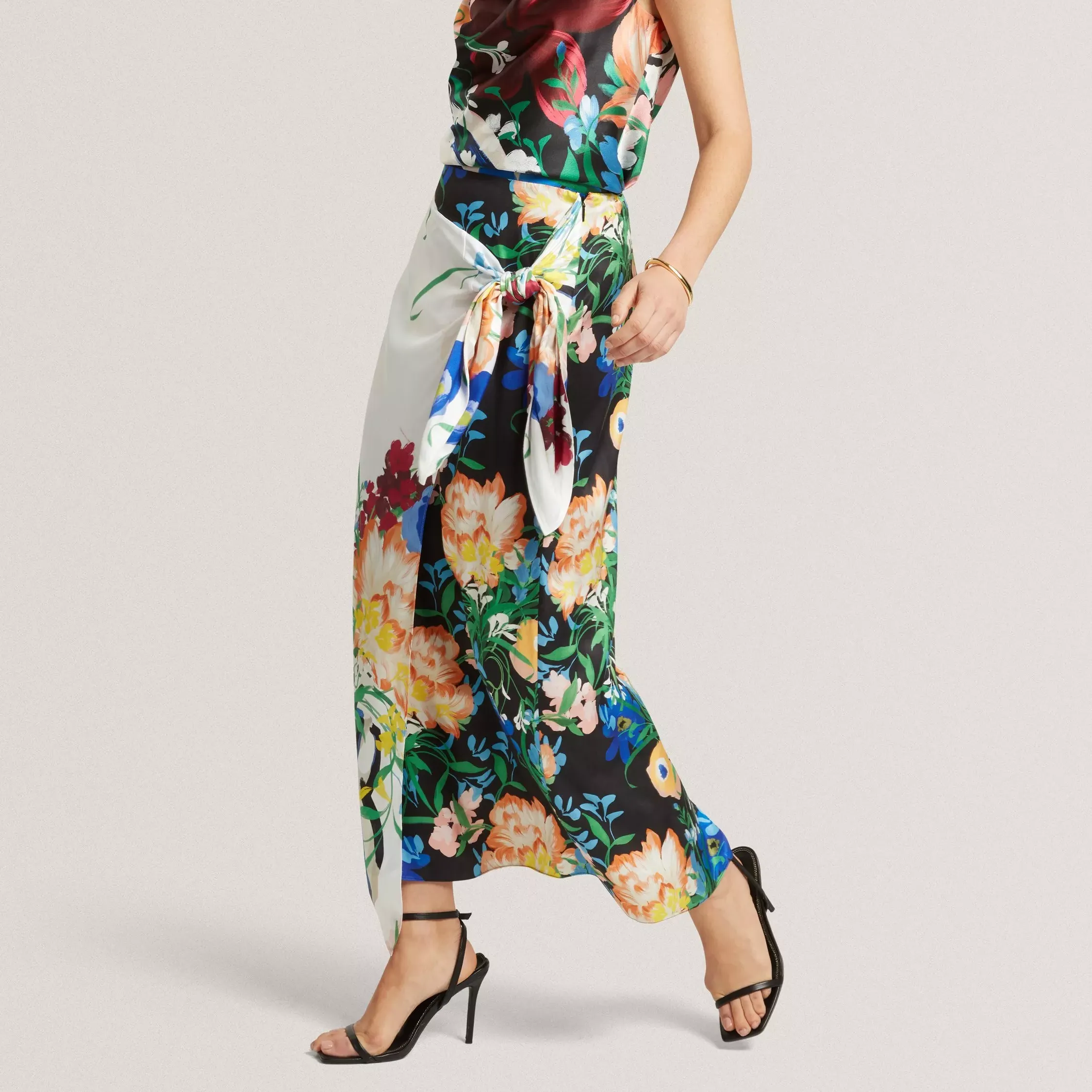 Ted Baker Allmia Floral Midi Skirt Containing Lenzing&amp;trade; Ecovero&amp;trade; Viscose, Multi
